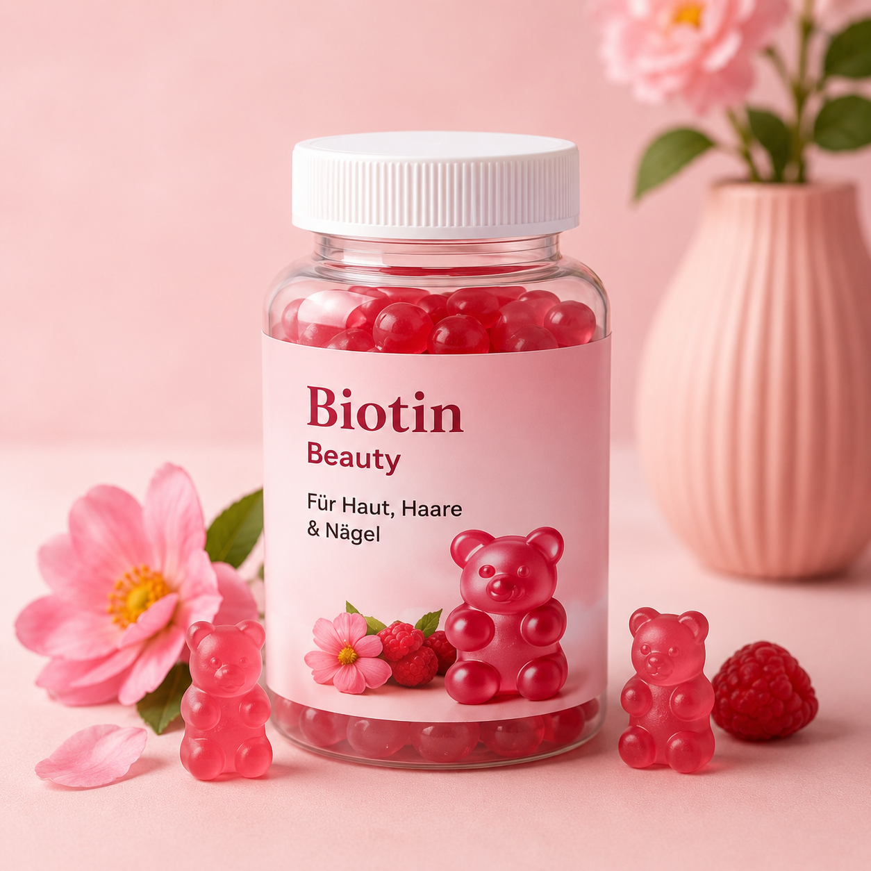 Biotin Beauty Gummies – Hair, Skin & Nails Support