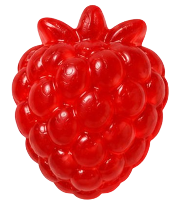 Himbeere in Rot