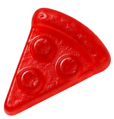 Pizza in Rot