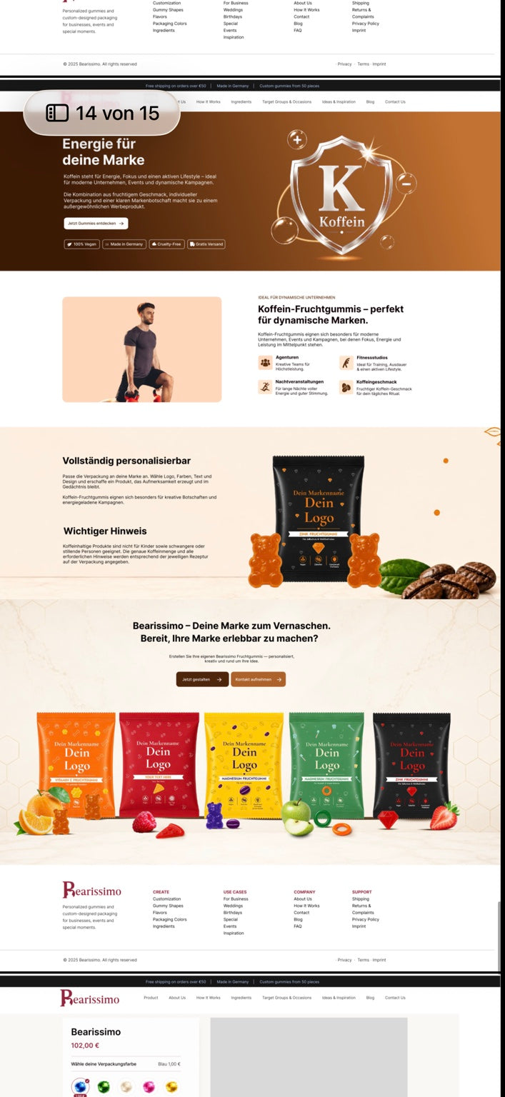 Original-Verpackungsbeispiel koffein