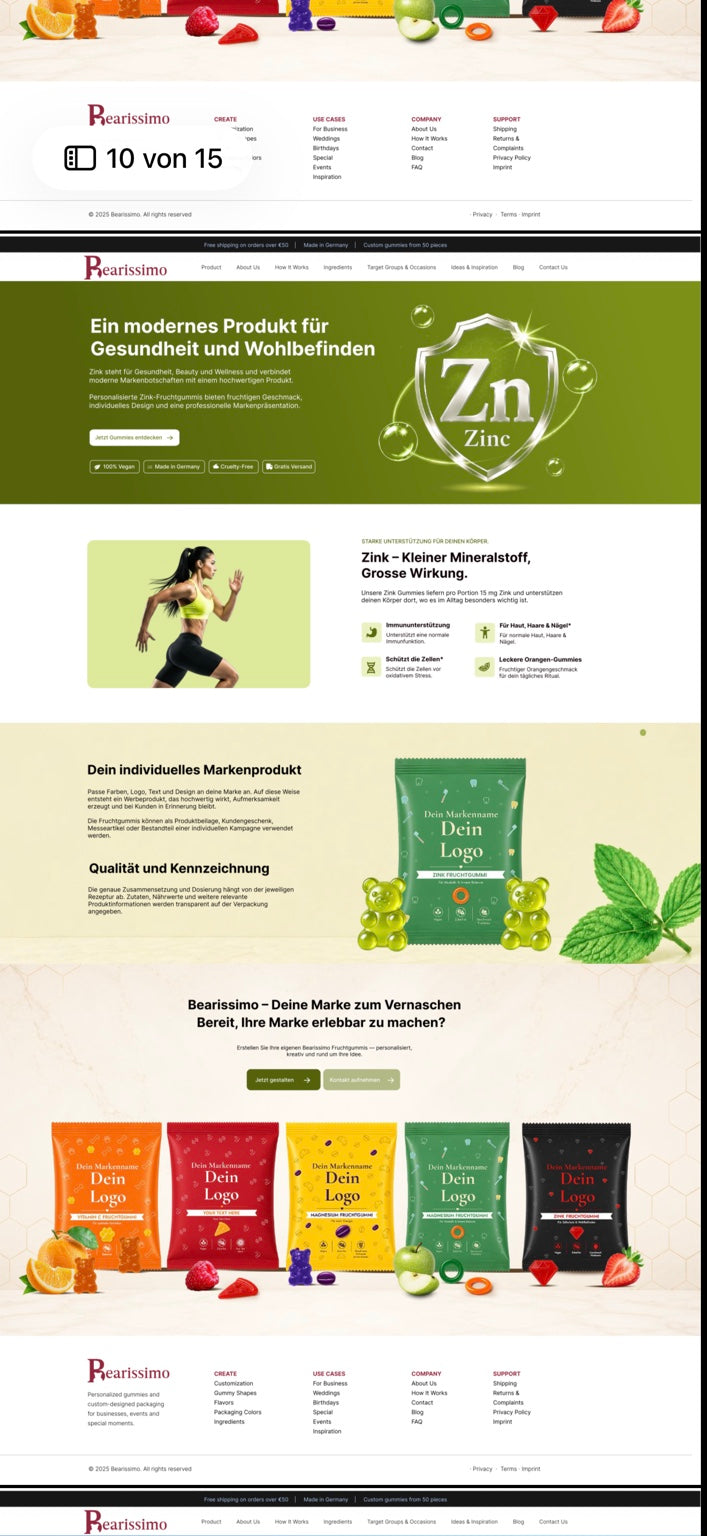 Original-Verpackungsbeispiel zink